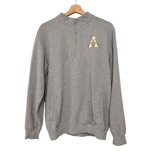 Colosseum App State University ASU 1/4 Zip Pullover Sweatshirt Pockets Grey M
